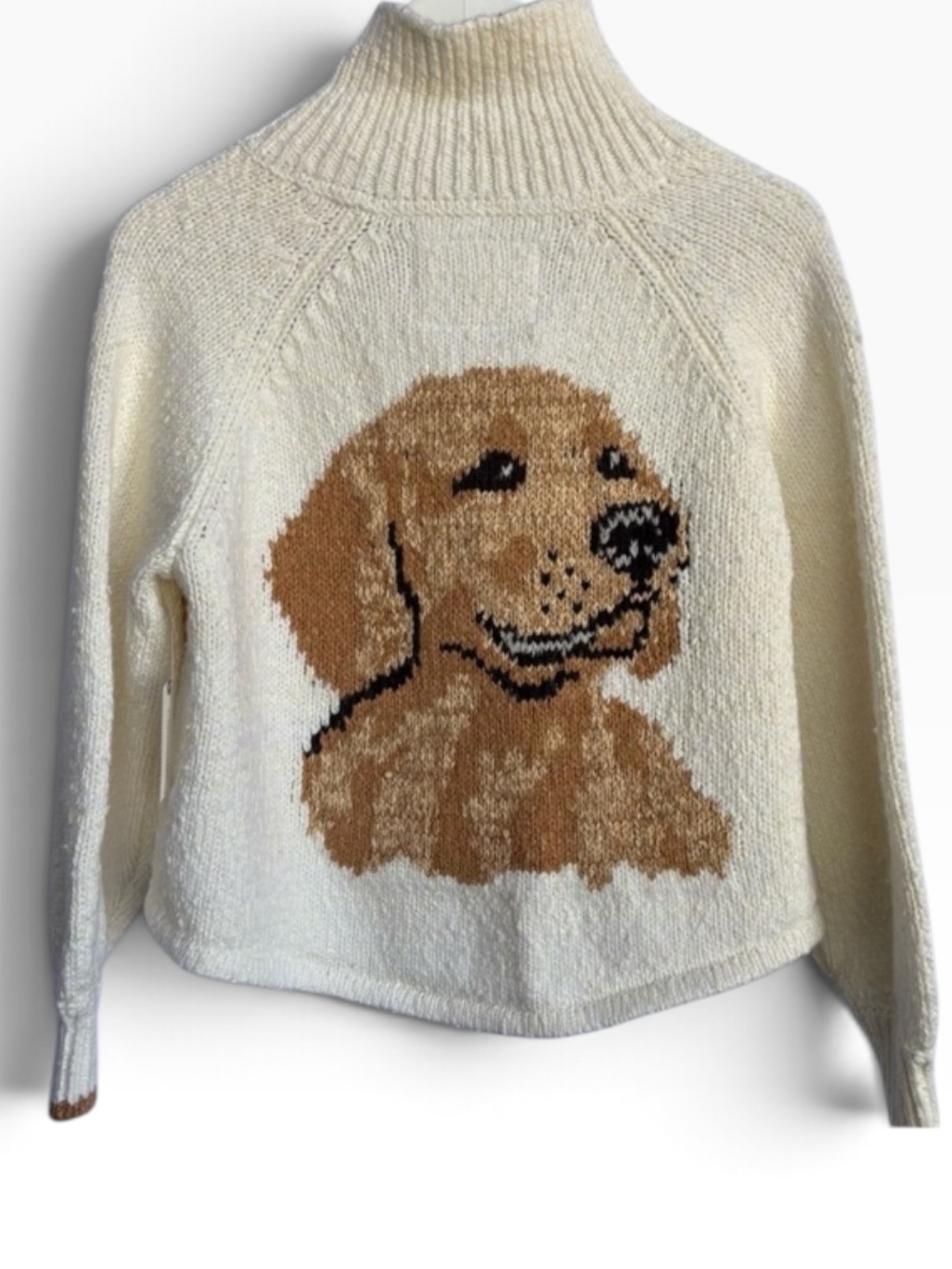 Anthropologie Pilcro The Jesse Dog Icon Intarsia Cardigan Sweater NWOT - Picture 6 of 11